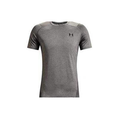 Logo Print Solid Short Sleeve T-Shirt Men Tops Gray 1361683-090