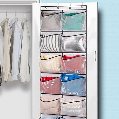 Over Door Hooks Hanging Bag 5/10 Pockets Closet Holder Shoe Underwear Hanging Holder  for Home Dorm
