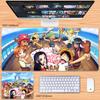 Cute Decorative Wallpaper One Piece Leather Mouse Pad Large Size Anime Boys Zoro Office Non-Slip and Dirt-Resistant Keyboard Mat