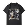 Men's 100% Cotton Crew Neck Short Sleeve T-Shirt, Funny Alpha Wolf Don't Worry Kitten Daddy's Here Graphic Casual Tees, Unique Novelty Werewolf Print