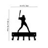 Baseball Batter Sport Key Hooks Holder Decorative Organizer for Keys and Accessories, Ideal Gift for Baseball Enthusiasts