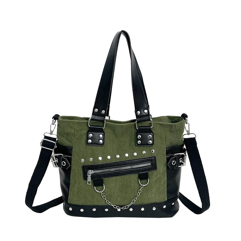 Women's Large Capacity Single-shoulder Crossbody Bag with Stylish Zipper Handbag Tote Bag