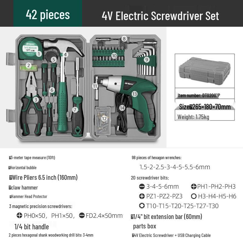 3.6V Electric Screwdriver Home Tool Set - Multifunctional Lithium Battery Gadget for Disassembly