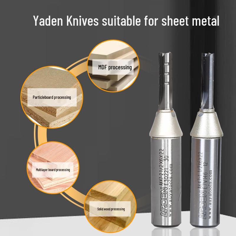 Yaden TCT Triple-Blade Rip Saw Woodworking Milling Cutter - High-Speed Chip Breaking AK47 Universal Blanking.