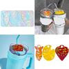 Silicone Mold Epoxy Resin Molds Casting Molds with Hole for DIY Name Plate Molds