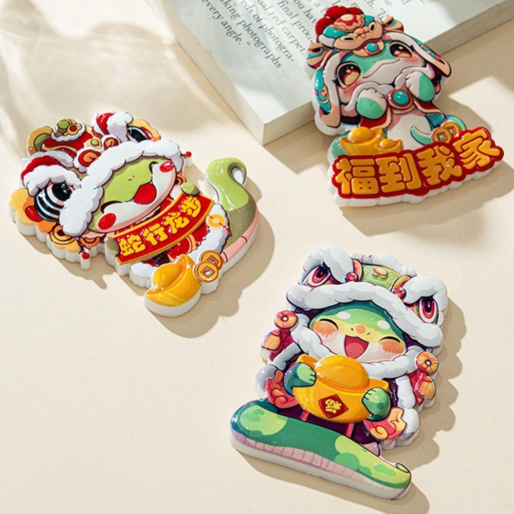 1/4pcs Resin Spring Festival Couplet Cute Fridge Magnets  Locker Cabinet