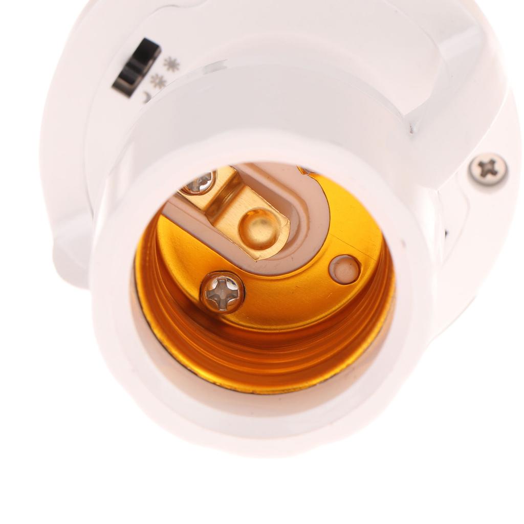 360 Degrees Human Induction Motion Sensor Lamp Socket Base AC85-265V Delay Time Switch E27 Base Holder Socket Adapter