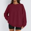 Women Winter Tops Women's Long Sleeve Sweatshirt Casual Crewneck Loose Fit Pollover Fleece Tops