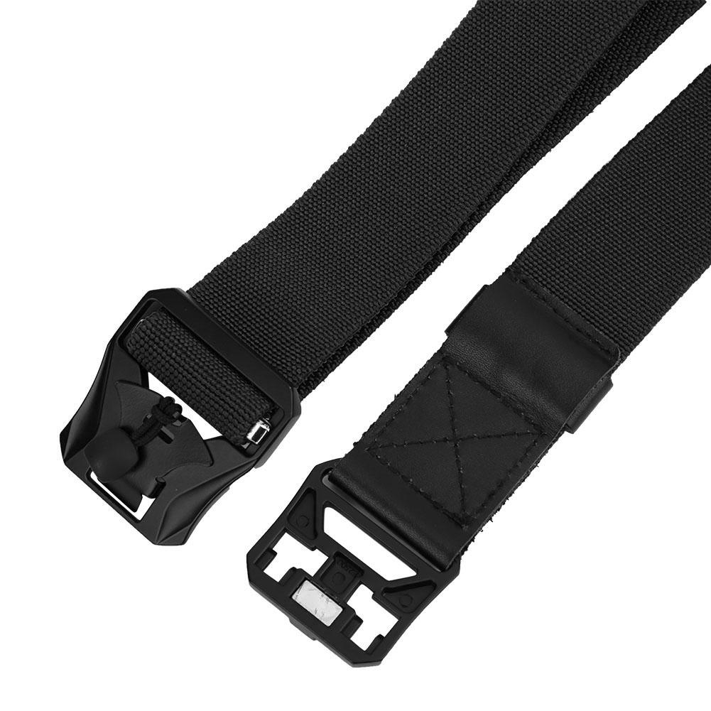 Nylon Outdoor Multifunction Rescue Rappelling Downhill Military Waist Belt Heavy Duty(black )