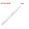 Non-Slip Metal Scalpel Knife Carbon Steel Surgical Scalpel Blades Handle Scalpel DIY Cutting Tool Repair Animal Surgical Knife