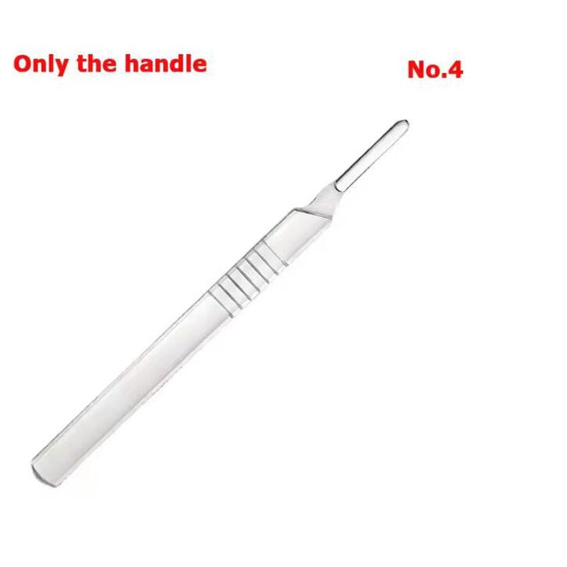 Non-Slip Metal Scalpel Knife Carbon Steel Surgical Scalpel Blades Handle Scalpel DIY Cutting Tool Repair Animal Surgical Knife