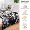 My Hero Academia Anime Characters Super Soft Flannel Throw Blanket 3D-Printed Cartoon Blanket Warm Soft Bedspread Home Decor
