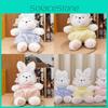 Plush Bunny Toy Gift For Kids With Soft Short Pile Fabric For Cuddle Comfort