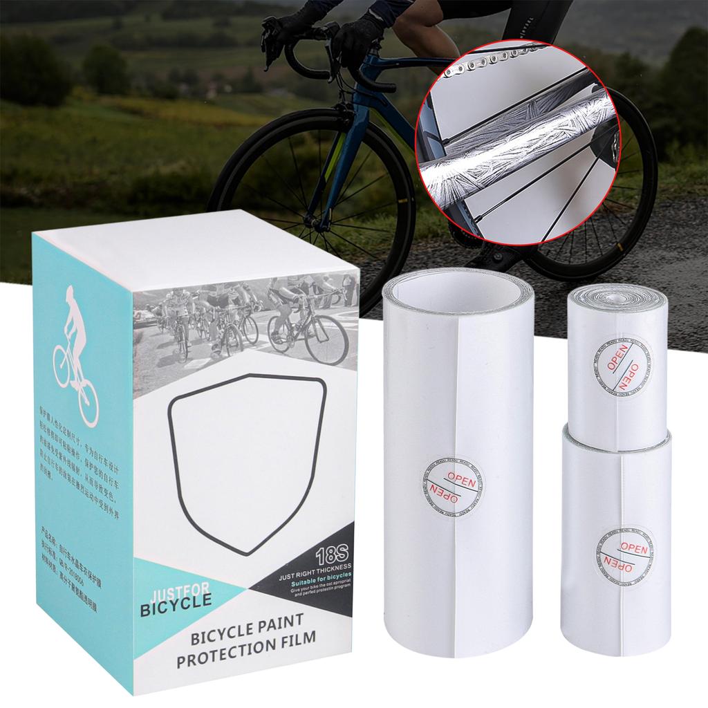 Bicycle Frame Protector Transparent Mountain Bike Frame Guard Chainstay Protector Bicycle Stickers Tape Bike Accessories