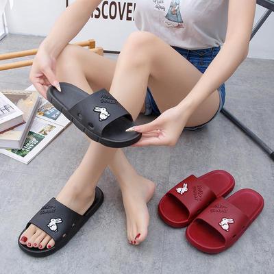 Four Seasons Women’s Comfortable PVC One-Strap Slippers for Indoor/Outdoor, Autumn/Summer Beach Casual Wear