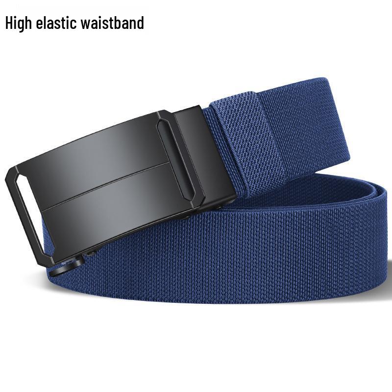 Men's Adjustable Elastic Tactical Nylon Belt with Automatic Buckle