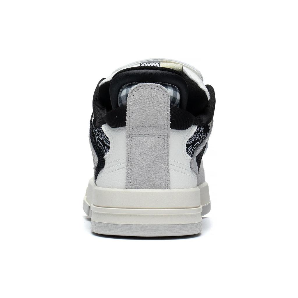 New LiNing Wave Pro Anti Slip Wear Resistant Low Top Skateboard Shoes Women's White Gray Black AECT010-3