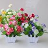 Simulation Künstliche Topfpflanzen Rosa Plastik Falsche Blume Neuer Bonsai Heimdekoration