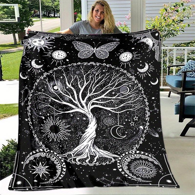 Blanket Tree Of Life Printed Blanket Soft Four Seasons Sofa Blanket