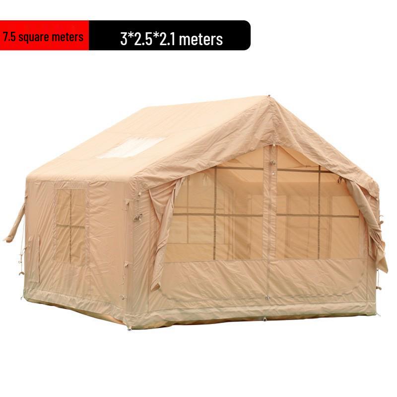 7.5 Sqm Inflatable Camping Tent - Portable, Rainproof, No-Setup, Foldable Small House for Outdoor Adventures