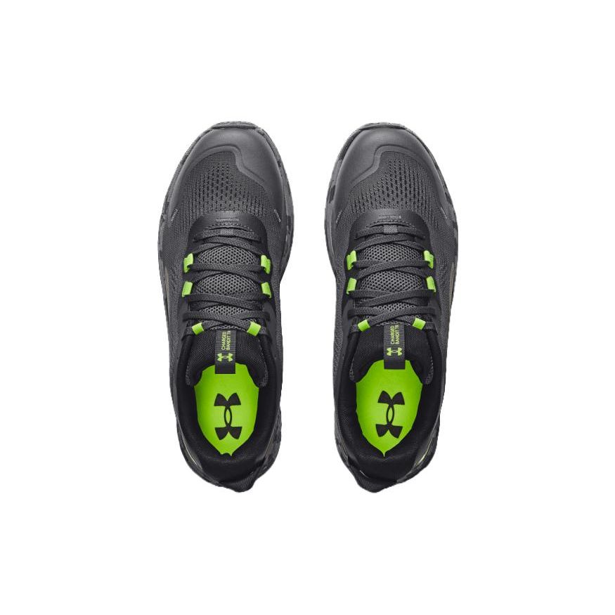 Under Armour Charged Bandit Trail 2 Jet Grey Lime Men Sneakers Black 3024186-102