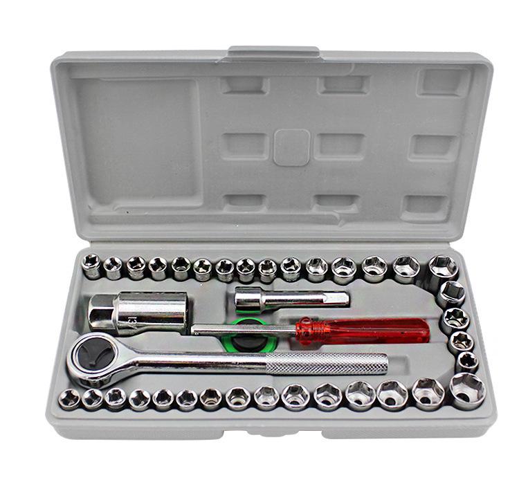 40-Piece Car Repair Socket Wrench Tool Set