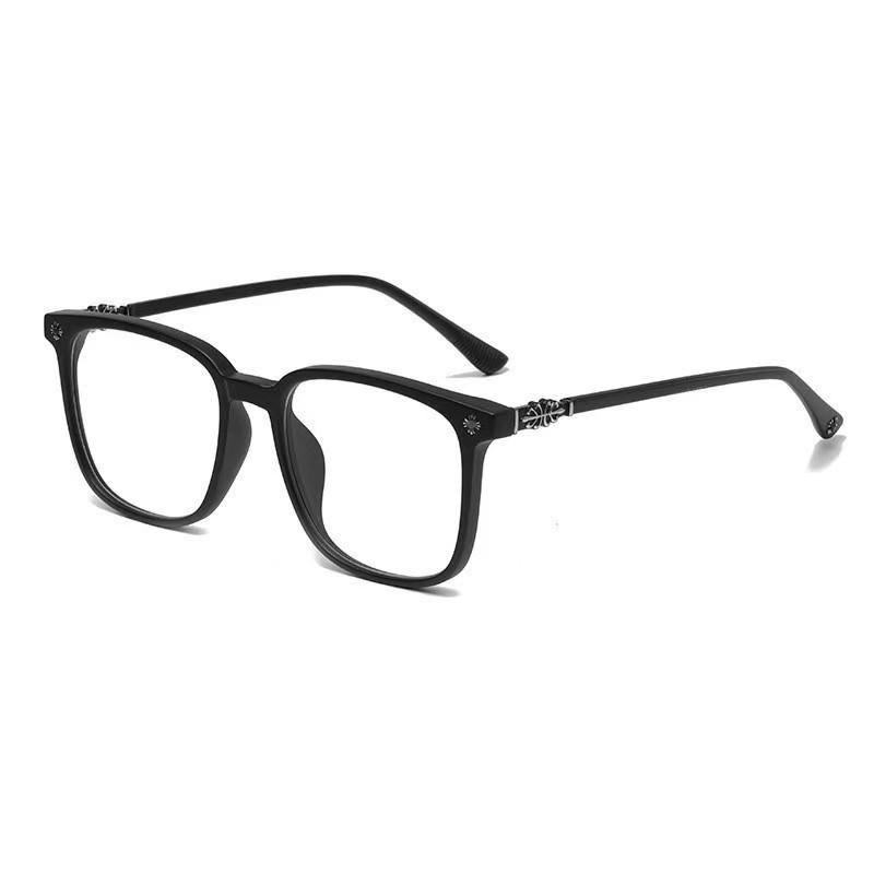 Anti-blue Light Tinted Glasses With Large Frames For Myopia Correction