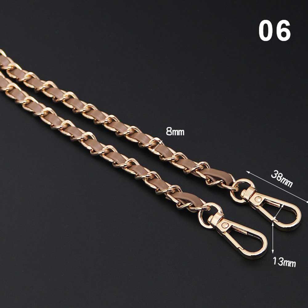 Replaceable Bag Parts Crossbody Bag Belt Metal Purse Strap hardware Bag Chain Leather Bag Strap