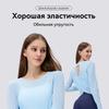 Women Backless Loose Yoga T-shirts Summer Round Collar Long Sleeve Fitness Breathable Sporty Yoga Tshirt Tops Female Sportswear