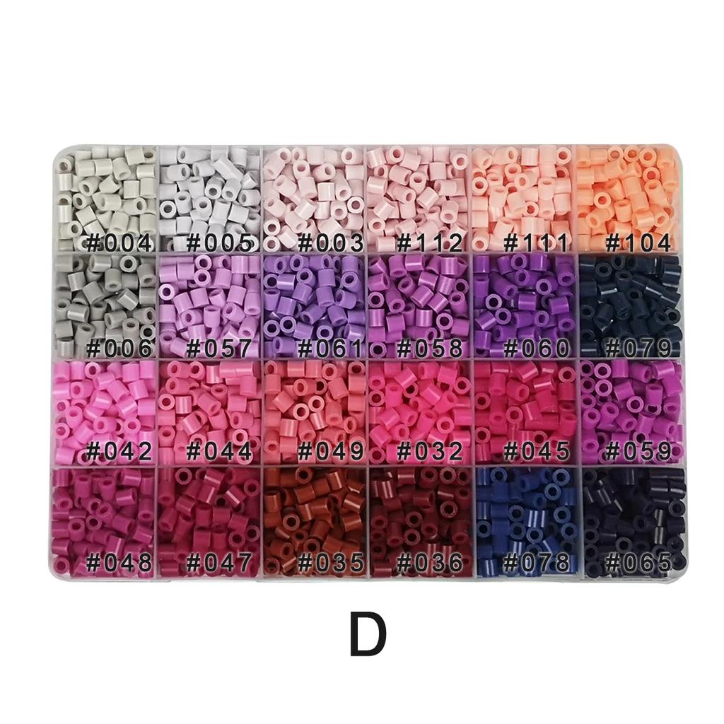 Non-Toxic 2400Pcs Pixel Art Toy Yantjouet 5Mm Iron Beads Puzzle 100Pcs/Slot Diy Hama Beads High Quality Children Gift