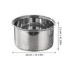 3L 304 Stainless Steel Rice Cooker Inner Container Non Stick Cooking Pot Replacement Rice Cooker Liner Replacement Accessories