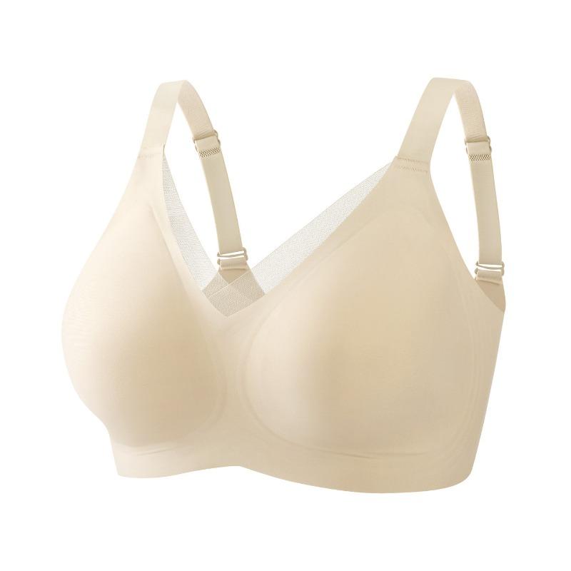 Women Seamless Soft Support Push Up No Underwire Fixed Cup Bra