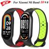 Silicone Strap for Xiaomi Mi Band 10 9 8 Soft Sports Smatr Watch Accessory Bracelet Wristband for Mi Band 10 Correa Replacement