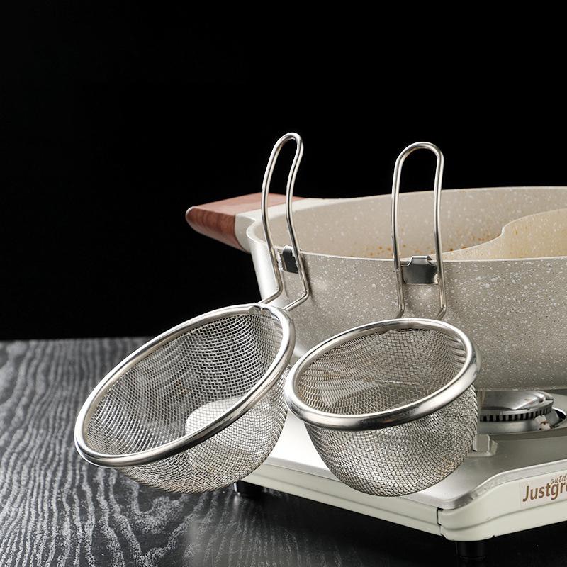 304 Stainless Steel  Pot Strainer Cooking Surface Strainer Lo Mein Strainer  Pot Meat Boiling Spicy  Pot With Hook