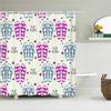 Sunlight Beach Waterproof Fabric Shower Curtains 3D Printing Palm Tree Bath Curtain For Bathroom Bathtub Decoration With Hooks