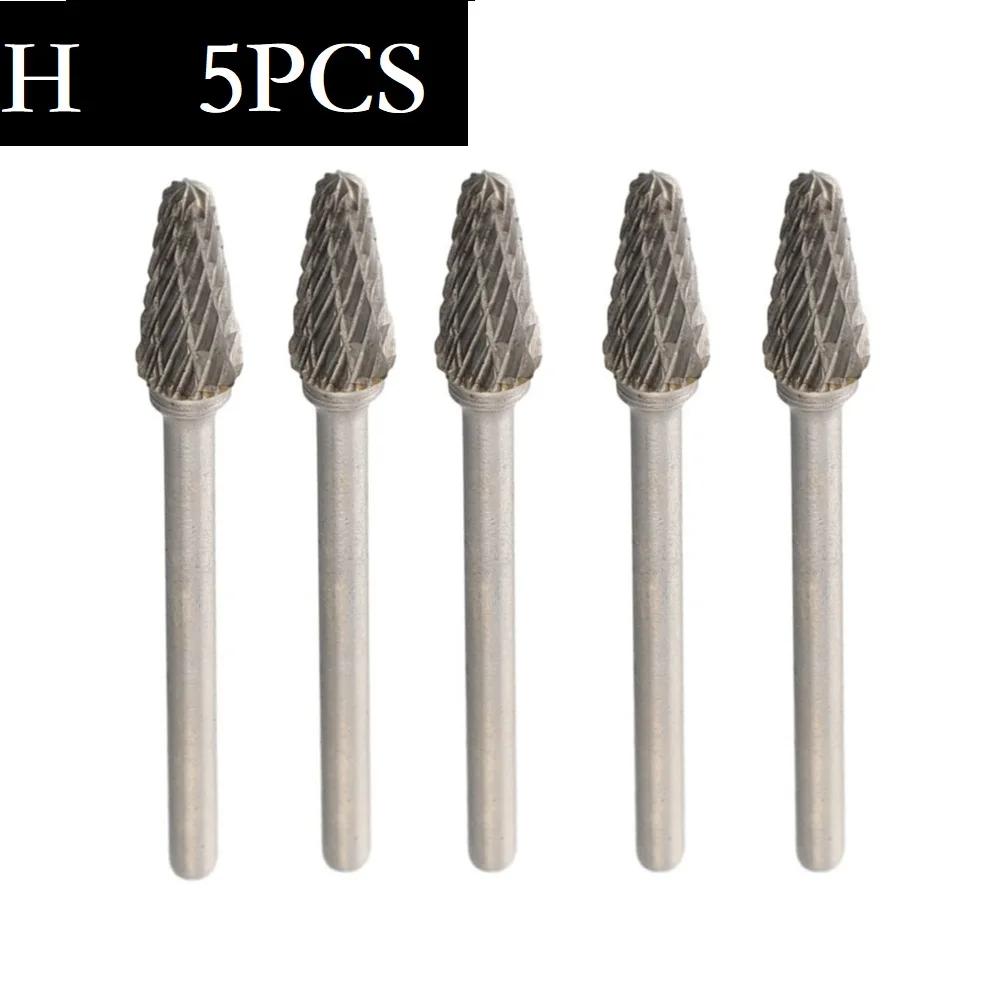 1pc 3x6mm Tungsten Carbide Burrs Rotary Drills Die Grinder Carving Bits Double Cut Tungsten Steel Grinding Head Hard Alloy Files