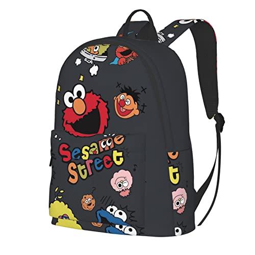 JMI Sesame Street Backpack for Men, Perfect for Commuting, School, Business Trips, and Travel. Large Capacity, Unisex Backpack with Laptop Bag, Waterp