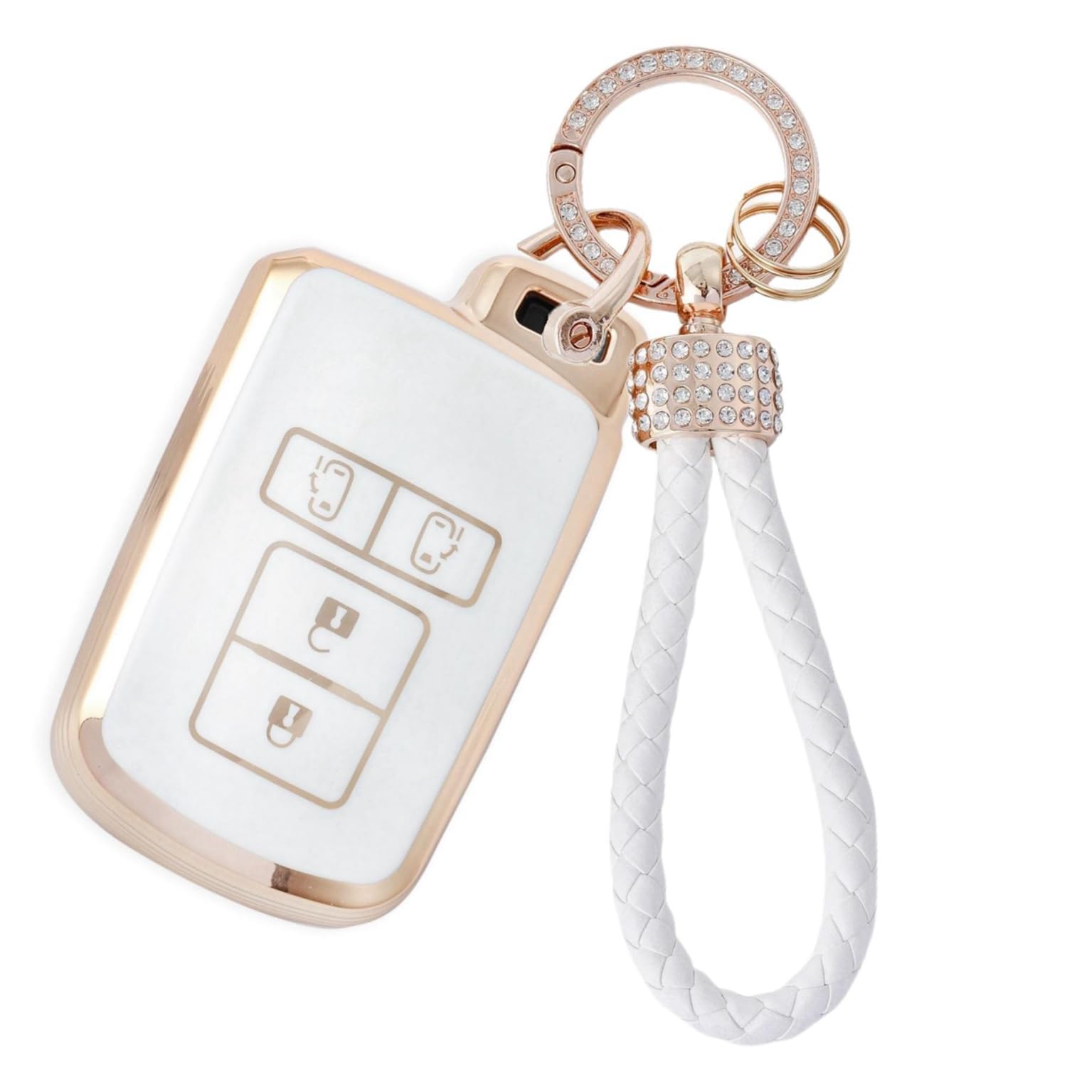 

Кейс для ключей Noah 80 Voxy 80 Series, совместимый с Toyota Vellfire 30 Sienta, легкий [ZANEKO] Series, Esquire, Alphard, Series, чехол, (белый) белый