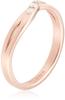 FREE STYLE Triple Stone Crossing Silver Ring (Pink Gold Plated) FSR927-PG, Japanese Size 13