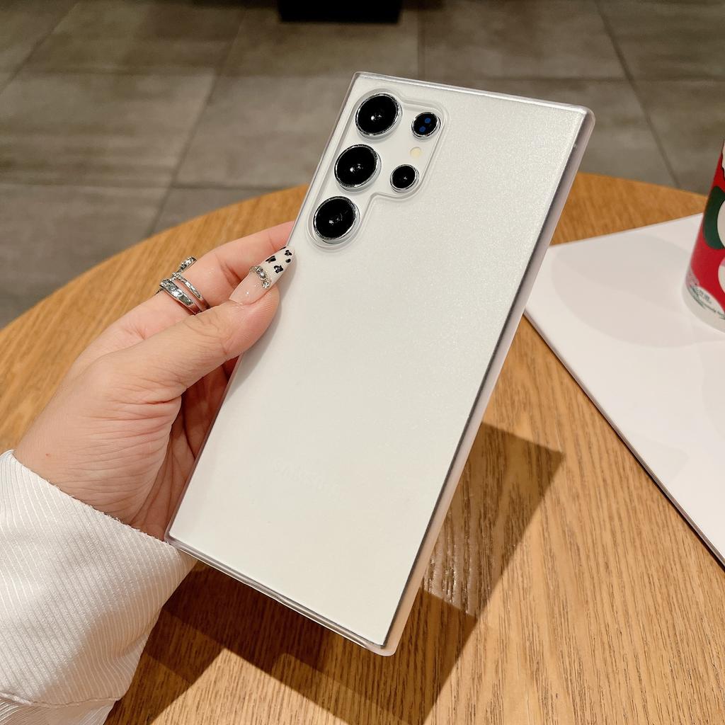 S25ultra Matte Simple Hard Shell Suitable for Samsung S24 Mobile Phone Case A56 Protective Case A35 Solid Color External Anti Fall