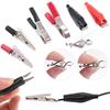 Glarks 108Pcs 35/45/53mm Red and Black Metal Alligator Clips Crocodile Electrical Test Clamps and 5A 15A 30A Charging Clips Assortment Kit for