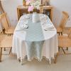 Oval Tablecloth Waterproof Fabric Dining Table Cloth Cover Cloth Light Luxury High-End Coffee Table Cloth Cover Towel West Dining Table Tablecloth