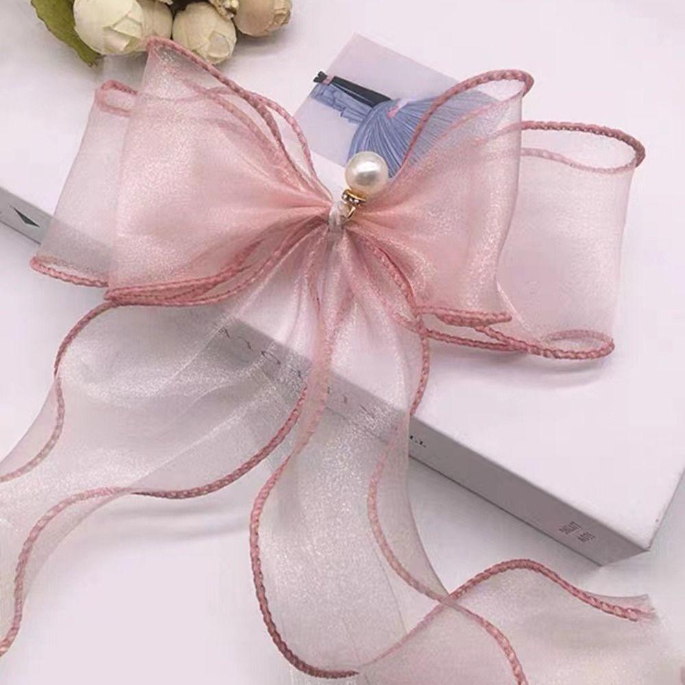 Translucent Bow Curtain Tieback Mesh Curtain Rope Holders New Curtain Buckle  Home Decor