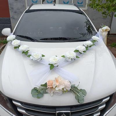 Simulation Flower Head Mini Little Rose Wedding Arrangement Flower Wall Decoration Simulation Silk Cloth Fake Flower Decoration Car Flower