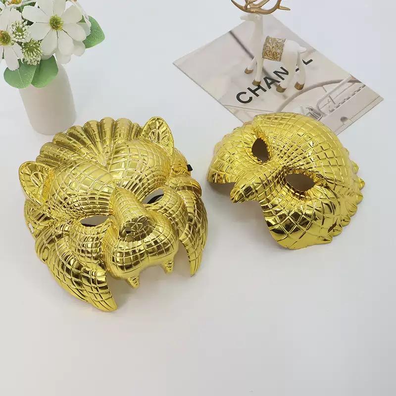 Măști aurii de animale, costume și accesorii pentru petreceri de Halloween și carnaval