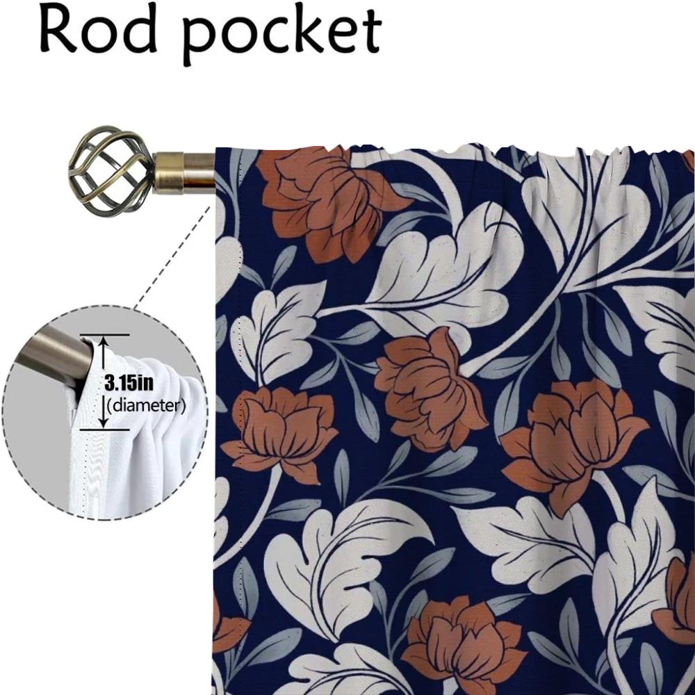 Halloween Decoration Vintage Printing Room Curtains Living Tulle Bedroom Curtain Shades Partition Elegant Light Blocking Polyester Window Treatment