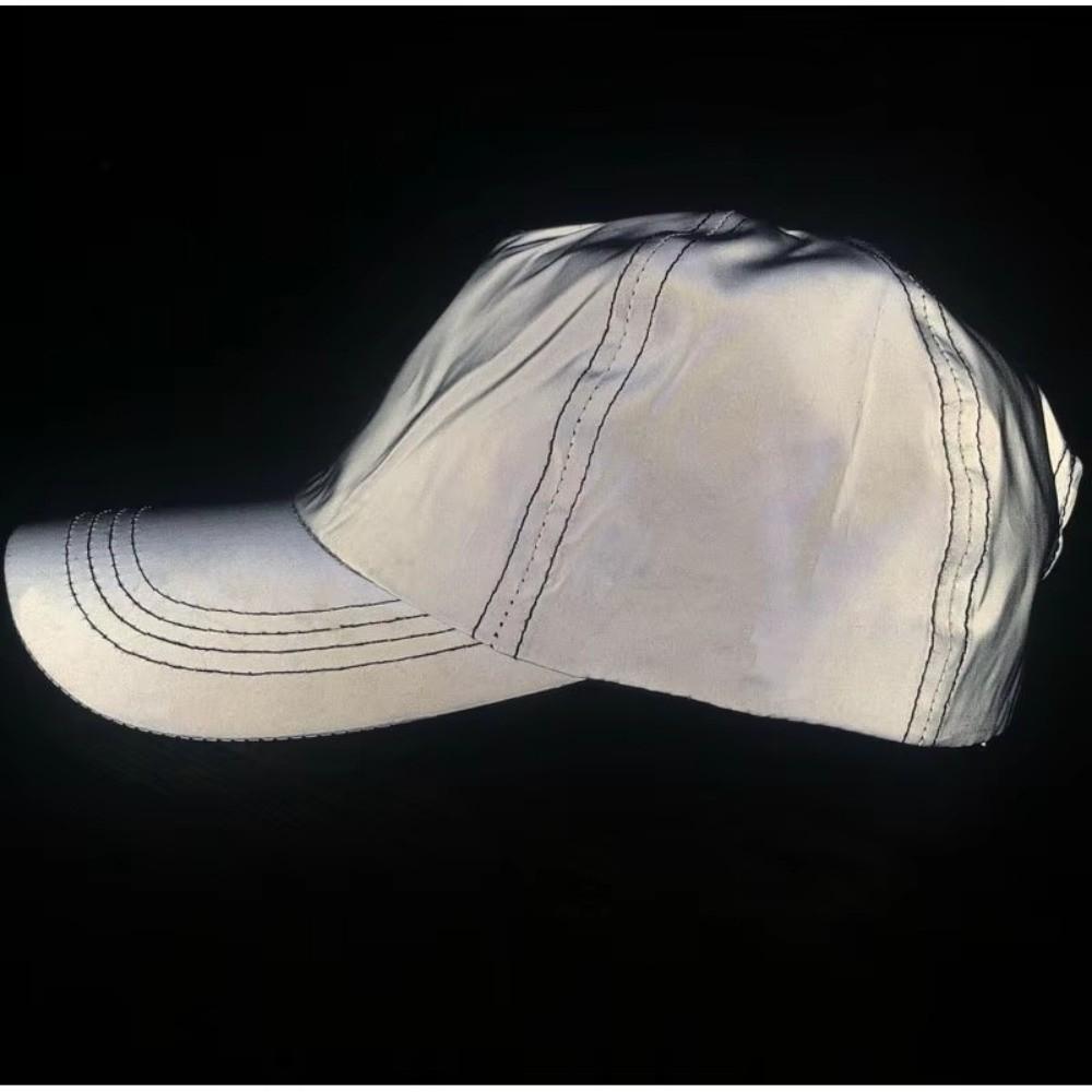 Unisex Reflective Luminous Cap Adjustable Sun Protection Sun Visor Breathable Lightweight Hip Hop Baseball Cap