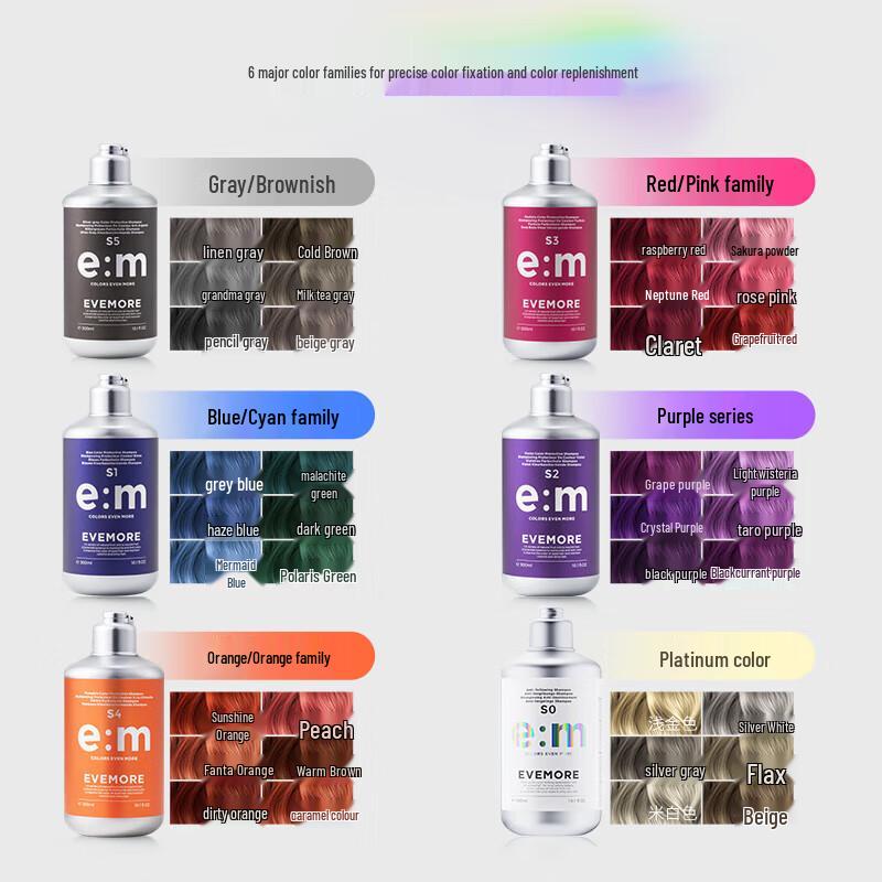 EVEMORE Purple Color-Depositing Shampoo
