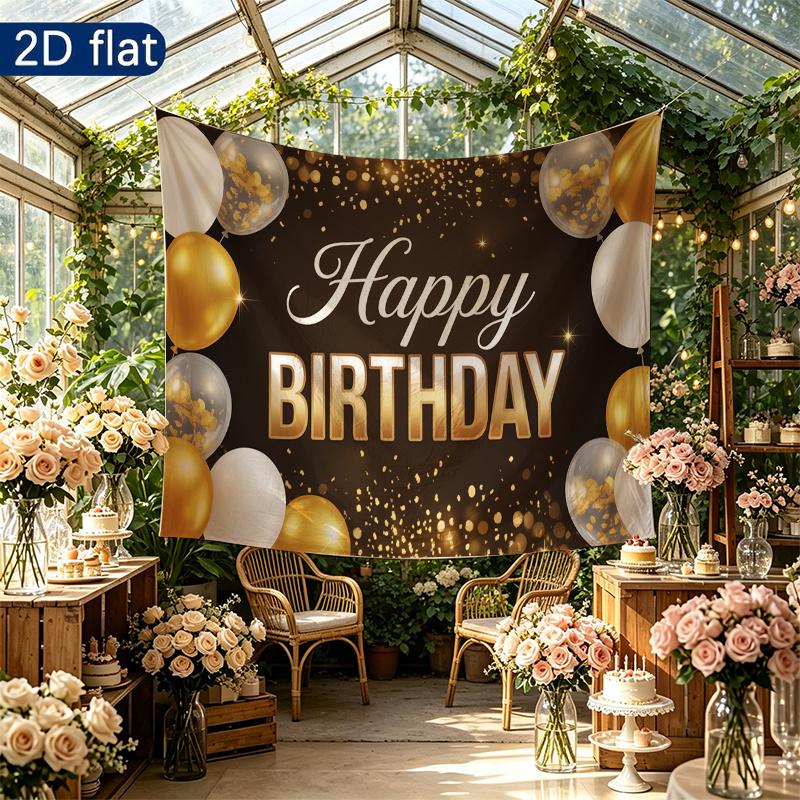 Party Backdrop Birthday Confetti Photo Booth Background Front Door Decor