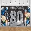 Gold Photography Backdrop for 80th Birthday 107